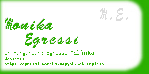 monika egressi business card